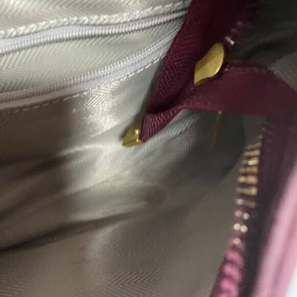 Women's Maroon Leather Shoulder Bag Hobo Bag - Picture 6 of 8